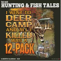 Hunting & Fishing Tales 2026 Wall Calendar