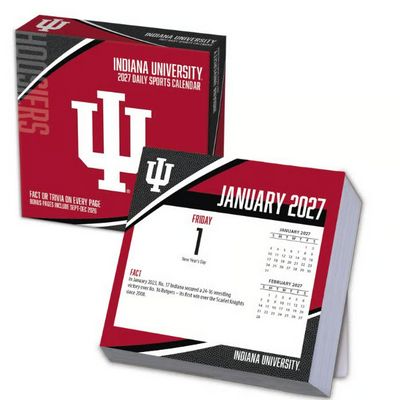 Indiana Hoosiers 2027 Desk Calendar