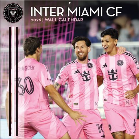 Inter Miami FC 2026 Wall Calendar