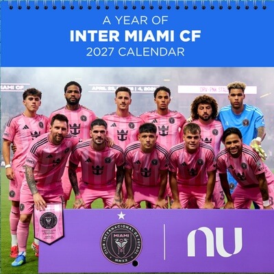 Inter Miami FC 2027 Wall Calendar