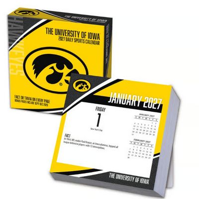 Iowa Hawkeyes 2027 Desk Calendar