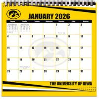 Iowa Hawkeyes 2026 Easel Desk Calendar