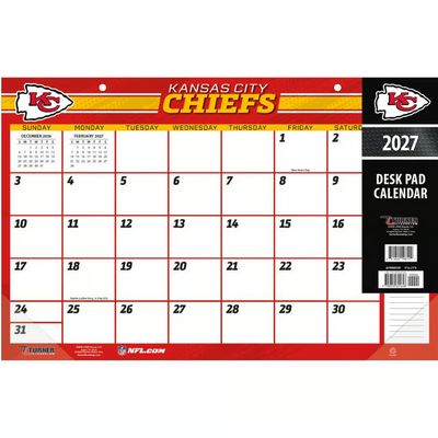 NFL Kansas City Chiefs 2027 Desk Pad
