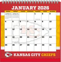 Kansas City Chiefs 2026 Easel Desk Calendar