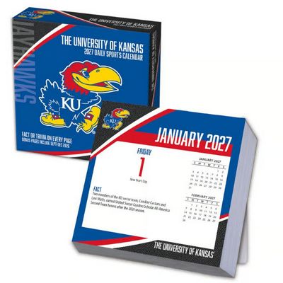 Kansas Jayhawks 2027 Desk Calendar