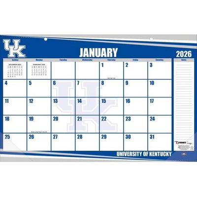 Kentucky Wildcats 2026 11x17 Desk Calendar