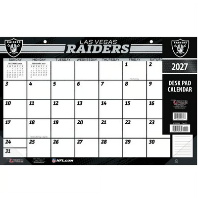 NFL Las Vegas Raiders Small 2027 Desk Pad