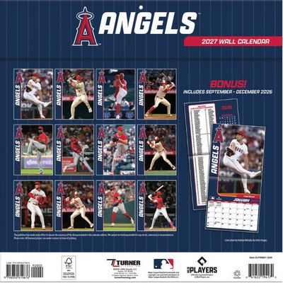 Los Angeles Angels 2027 Wall Calendar
