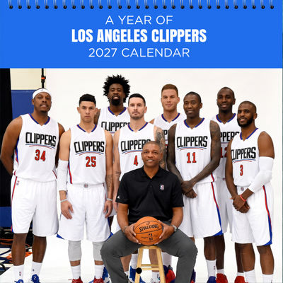 Los Angeles Clippers 2027 Wall Calendar
