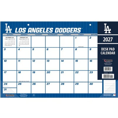 MLB Los Angeles Dodgers Small 2027 Desk Pad