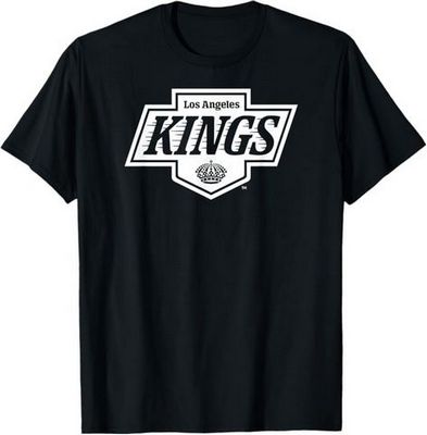 Los Angeles Kings Two Tone Black NHL Officially Licensed T-Shirt