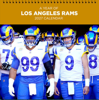 NFL Los Angeles Rams 2027 Wall Calendar