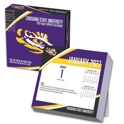 LSU Tigers 2027 Desk Calendar