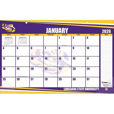 LSU Tigers 2026 Desk Calendar