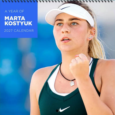 Marta Kostyuk 2027 Wall Calendar