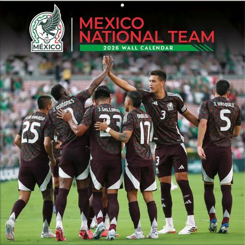 Mexico National Team 2026 Wall Calendar