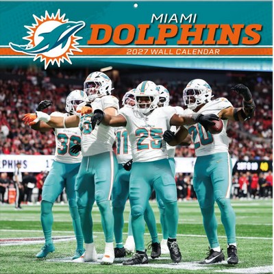 NFL Miami Dolphins 2027 Wall Calendar
