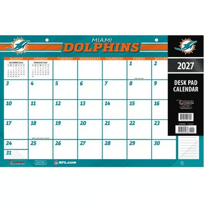 NFL Miami Dolphins 2027 Desk Pad