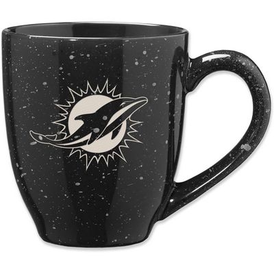Miami Dolphins Laser Engraved Speckled Ceramic Coffee Mug