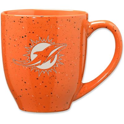 Miami Dolphins Laser Engraved Speckled Ceramic Coffee Mug