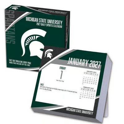 Michigan State Spartans 2027 Desk Calendar