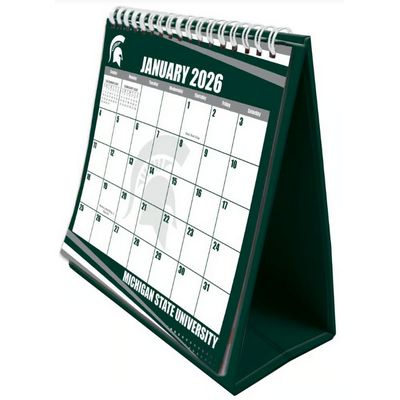 Michigan State Spartans 2026 Easel Desk Calendar
