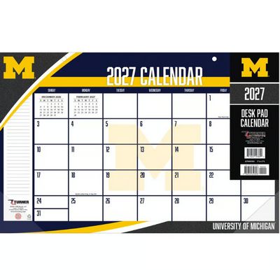 Michigan Wolverines 2027 Desk Pad