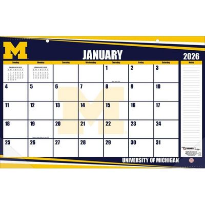 Michigan Wolverines 17 x 11 2026 Desk Pad