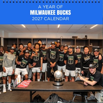 Milwaukee Bucks 2027 Wall Calendar