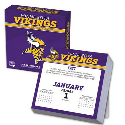 NFL Minnesota Vikings 2027 Desk Calendar