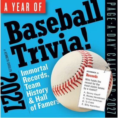 Year of Baseball Trivia! 2027 Page-A-Day Desk Calendar
