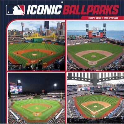 MLB Iconic Ballparks 2027 Wall Calendar