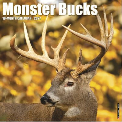 Monster Bucks 2027 Wall Calendar