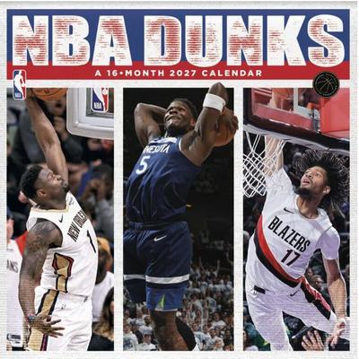 NBA Dunks 2027 Wall Calendar