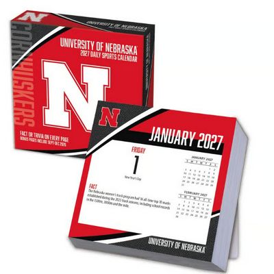 Nebraska Cornhuskers 2027 Desk Calendar