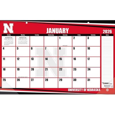 Nebraska Cornhuskers 2026 17 x 11 Desk Pad