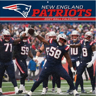 NFL New England Patriots 2027 Wall Calenda