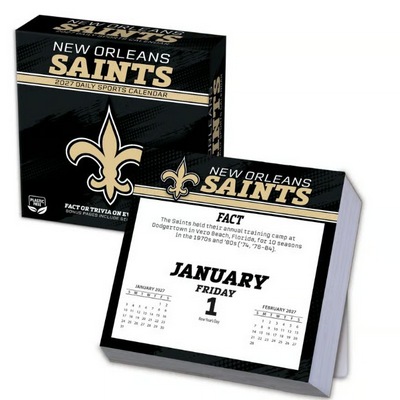 NFL New Orleans Saints 2027 Desk Calendar