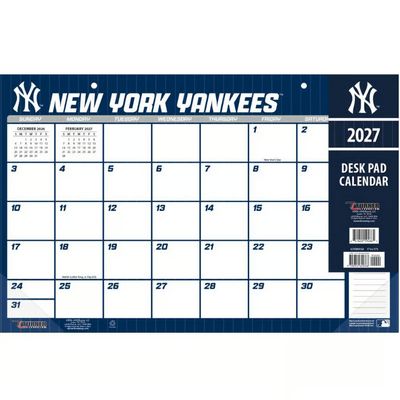 MLB New York Yankees Small 2027 Desk Pad