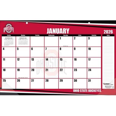Ohio State Buckeyes Small 2026 Desk Pad Calendar