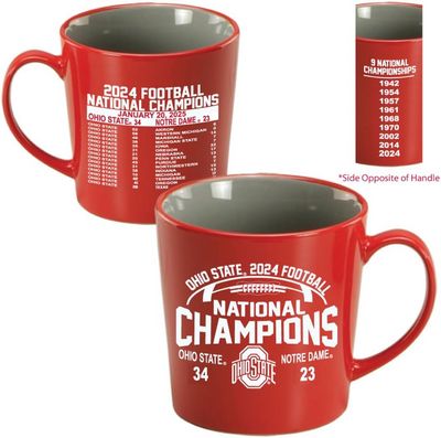 Buckeyes 2024 NCAA National Championship Red Ceramic Mug