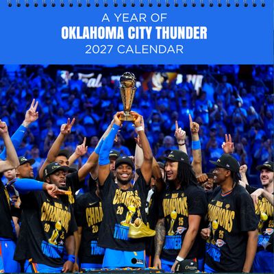 Oklahoma City Thunder 2027 Wall Calendar