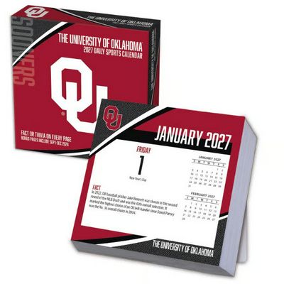 Oklahoma Sooners 2027 Desk Calendar