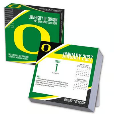 Oregon Ducks 2027 Desk Calendar