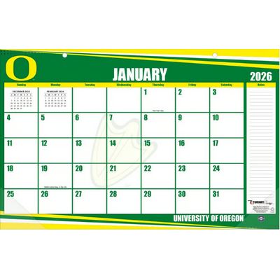 Oregon Ducks 2026 11 x 17 Desk Pad