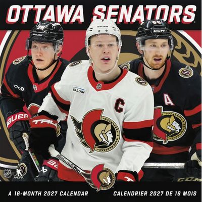 Ottawa Senators Bilingual French 2027 Wall Calendar