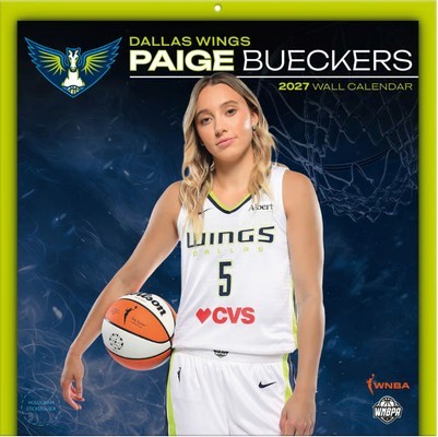 WNBA Dallas Wings Paige Bueckers 2027 Wall Calendar