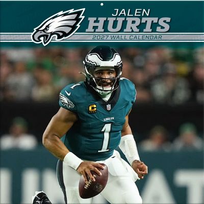 NFL Philadelphia Eagles Jalen Hurts 2027 Wall Calendar