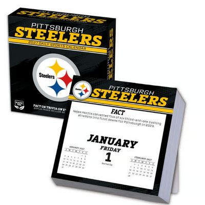 NFL Pittsburgh Steelers 2027 Desk Calendar
