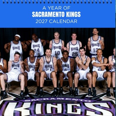 Sacramento Kings 2027 Wall Calendar